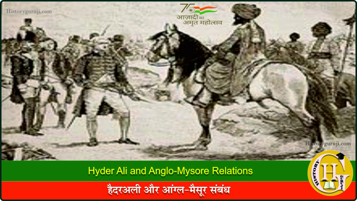 हैदरअली और आंग्ल-मैसूर संबंध (Hyder Ali and Anglo-Mysore Relations)