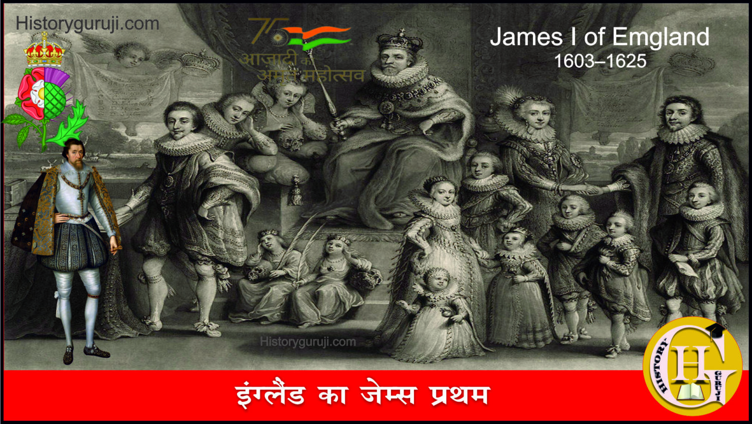 इंग्लैंड का जेम्स प्रथम (James I of England, 1603–1625)